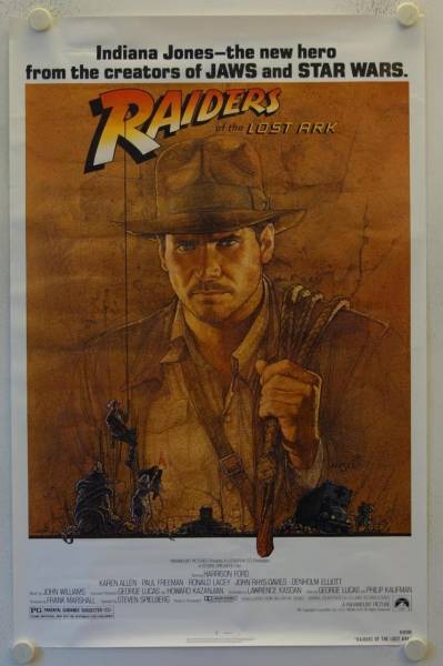 Raiders of the Lost Ark original release US Onesheet movie poster